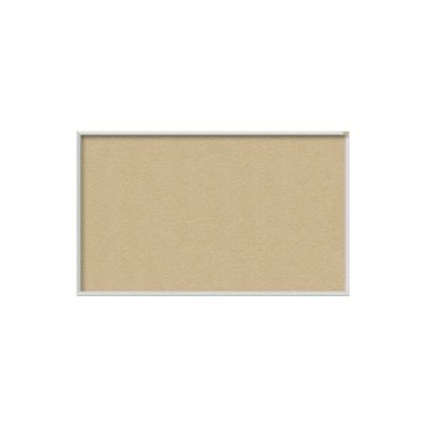 Ghent Ghent 48"W x 48"H Vinyl Bulletin Board - Aluminum Frame - Caramel AV44-181